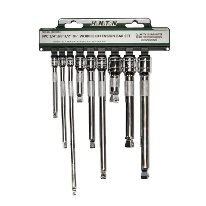 Sada prodloužení 1/4”-3/8”-1/2” 9 dílů - výkyvné
