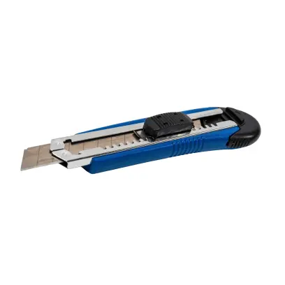 Nůž ulamovací STAVTOOL, pogumovaný oranžovo-černý | 18 mm