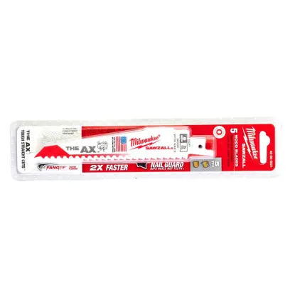 Milwaukee Pilový list; dřevo,dřevo s hřebíky; 150mm; 5zubů/palec; 5ks