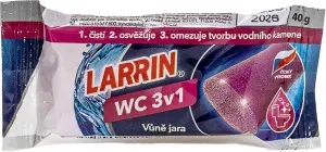 Larrin Plus Wc fialový náhradní váleček, s vůní květin, 40 g