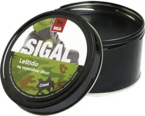 Sigal leštidlo na vojenskou obuv, černé, 250 g