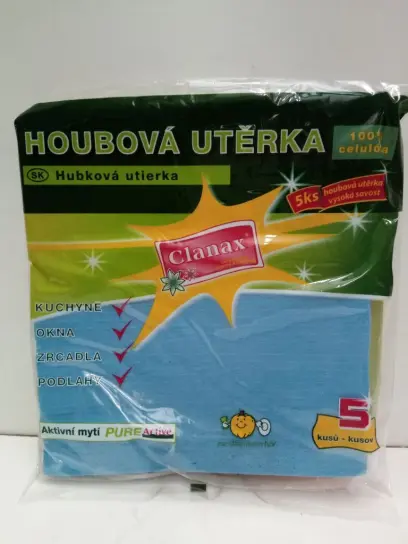 Utěrka houbová 5ks