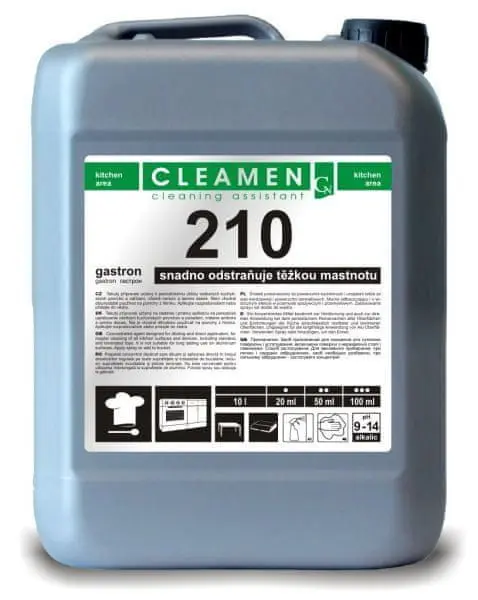 CLEAMEN 210 Gastron proti silné mastnotě 5L CLEAMEN 210 Gastron proti silné mastnotě 5L