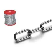 Řetěz dlouhý článek DIN 763/5685C 10 mm Zn - 10m/balení