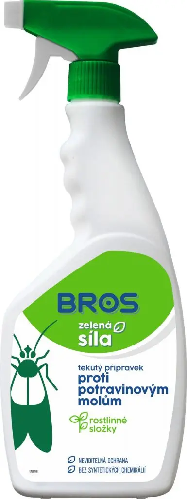 BROS ZELENÁ SÍLA insekticid proti potravinovým molům 500ml