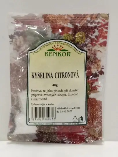 Kyselina citronová 40g