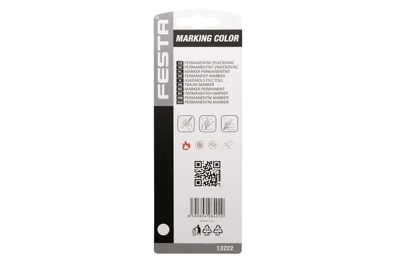 Značkovač permanentní bílý PLAST 143mm